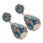 Colorful Beaded Earrings,Hoop Dangle Earrings, Bohemia Drops Earrings, Tassel Earrings FER1023