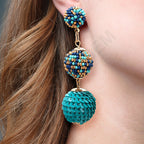 Colorful Beaded Earrings,Hoop Dangle Earrings, Bohemia Drops Earrings, Tassel Earrings FER1026