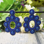 Colorful Beaded Earrings,Seed Bead,Hoop Dangle Earrings, Bohemia,Tassel Earrings FER1040