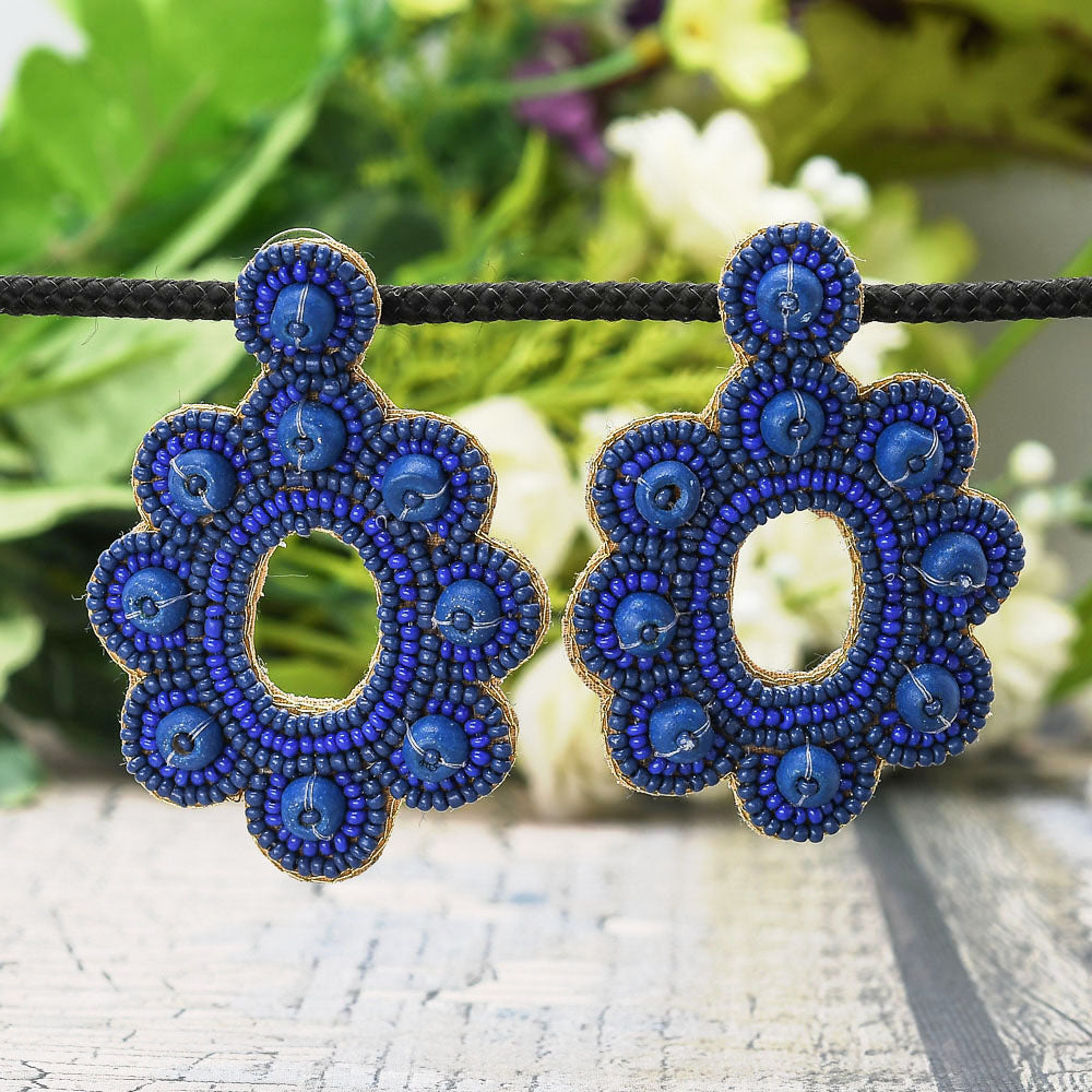 Colorful Beaded Earrings,Seed Bead,Hoop Dangle Earrings, Bohemia,Tassel Earrings FER1040