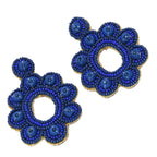 Colorful Beaded Earrings,Seed Bead,Hoop Dangle Earrings, Bohemia,Tassel Earrings FER1040