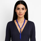 Tassel Beaded Necklace,Glass Seed Beaded Bohemian Boho,Retro Ethnic Sweater Chain FNC1005