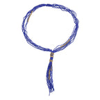 Tassel Beaded Necklace,Glass Seed Beaded Bohemian Boho,Retro Ethnic Sweater Chain FNC1005