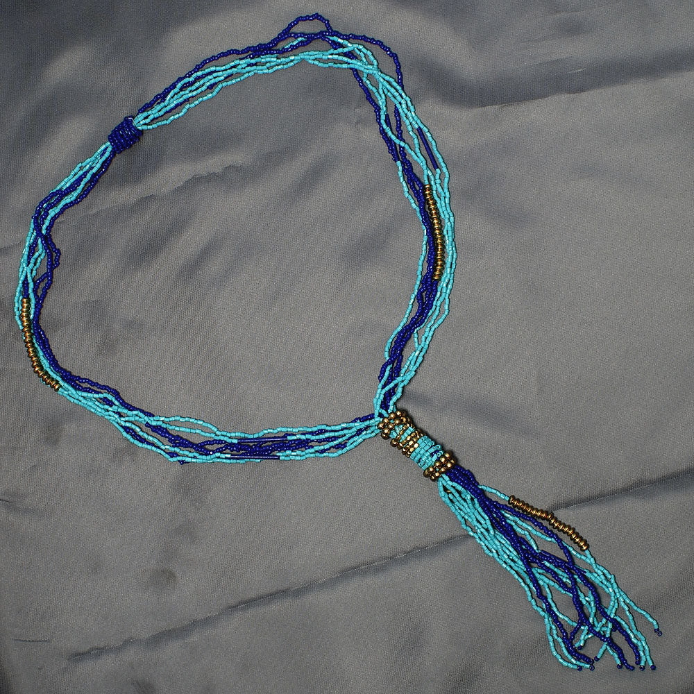 Tassel Beaded Necklace,Glass Seed Beaded Bohemian Boho,Retro Ethnic Sweater Chain FNC1007