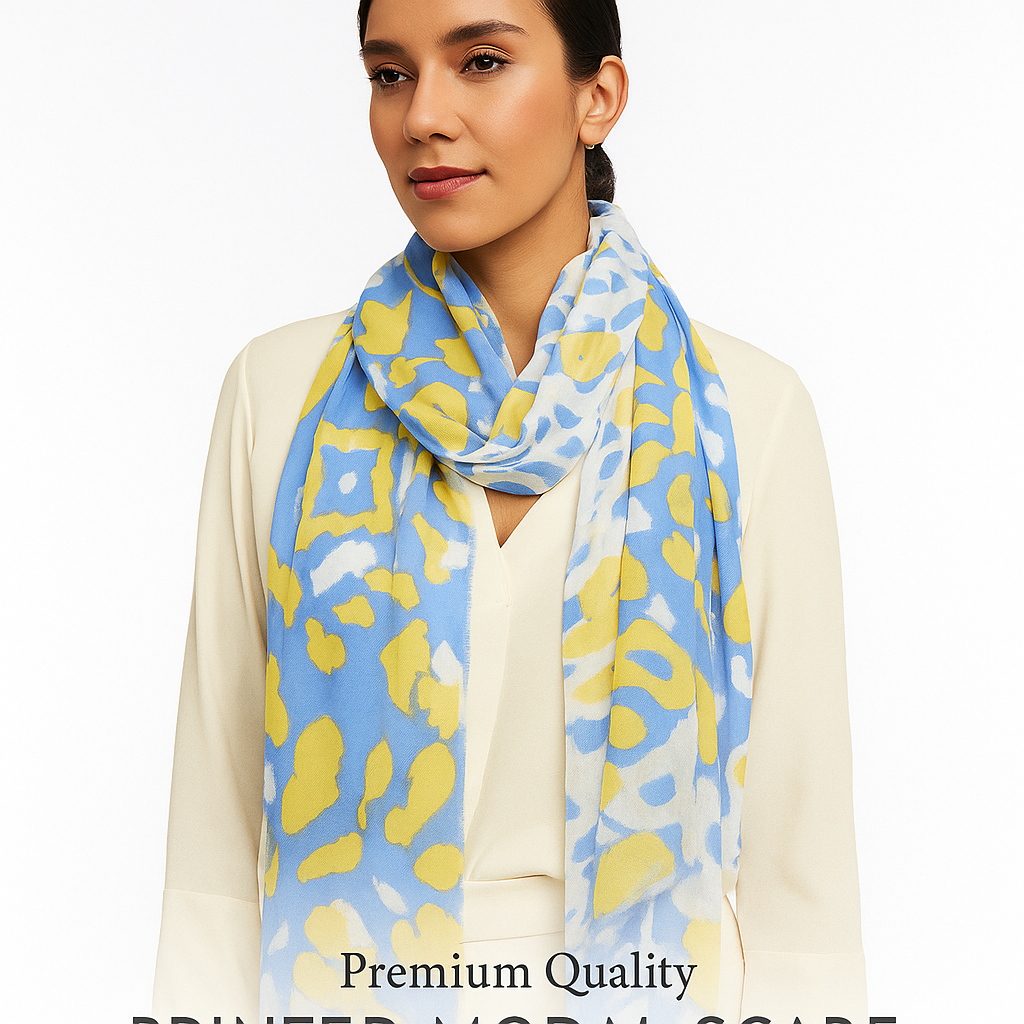 Premium Soft Quality Digital Print Modal Scarf Lightweight Wraps MMD411