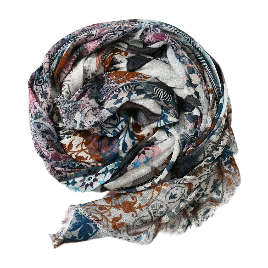 Premium Soft Quality Modal Scarf Screen Print Lightweight Wraps MMD416