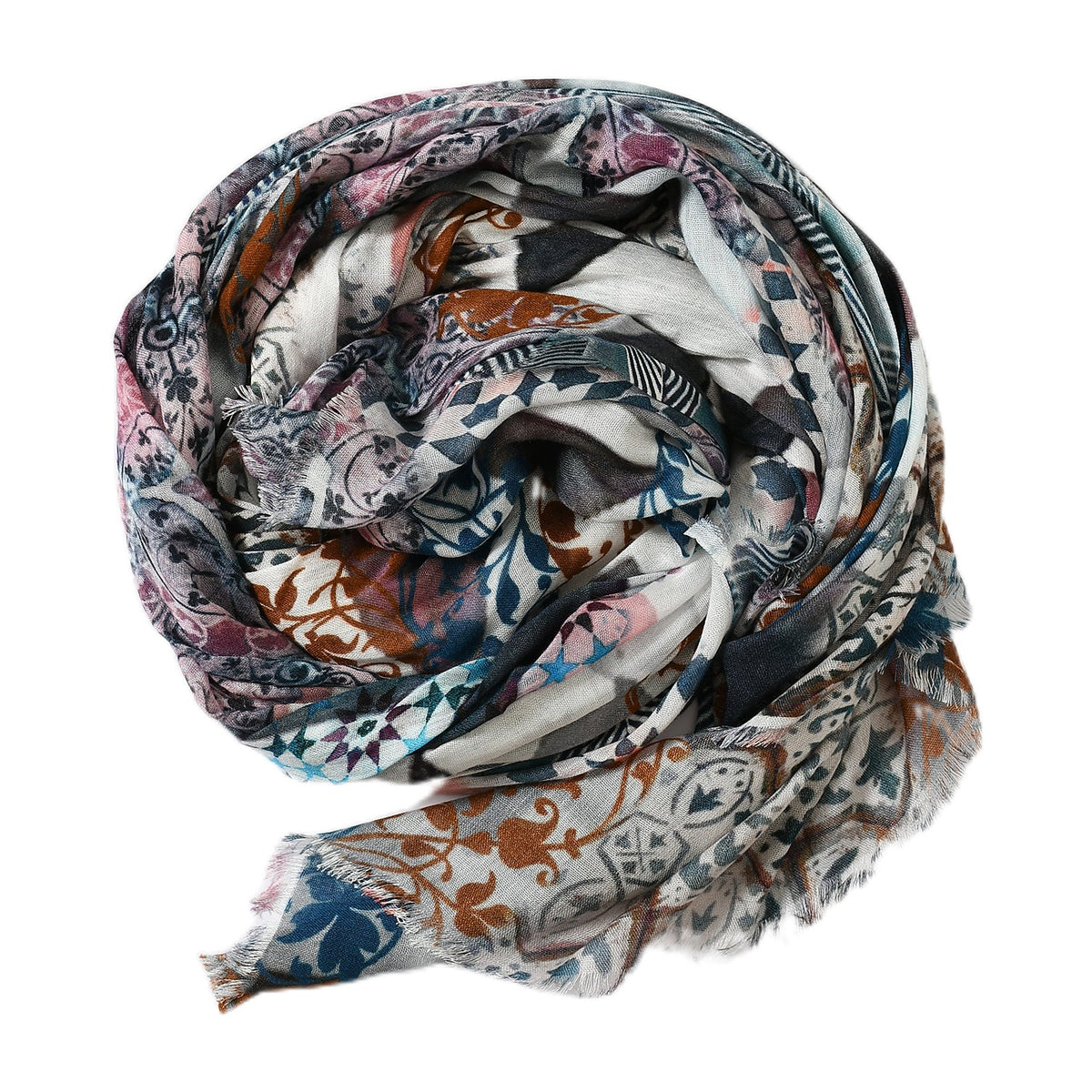 Premium Soft Quality Modal Scarf Screen Print Lightweight Wraps MMD416