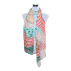 Premium Soft Quality Modal Scarf Screen Print Lightweight Wraps MMD420