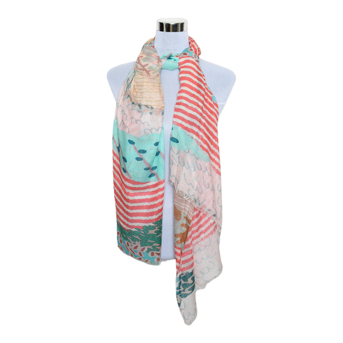 Premium Soft Quality Modal Scarf Screen Print Lightweight Wraps MMD420