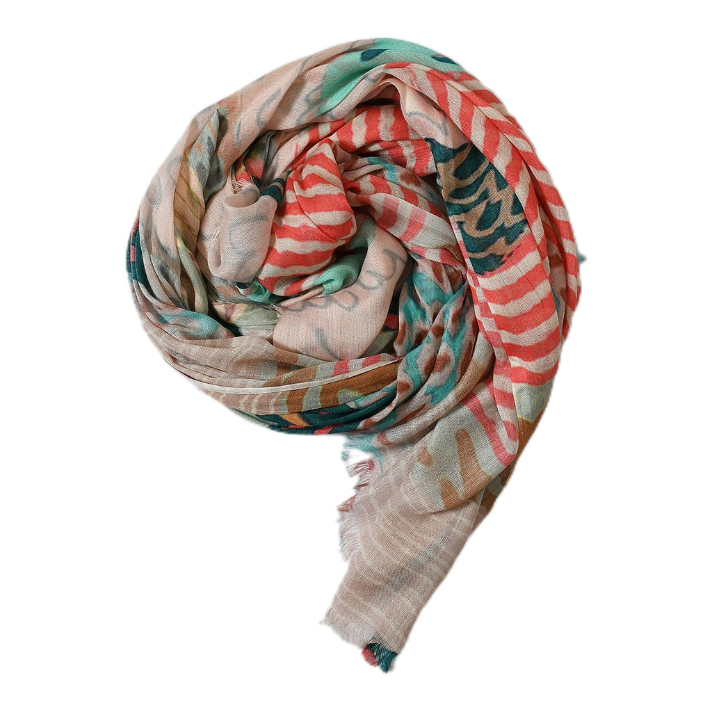 Premium Soft Quality Modal Scarf Screen Print Lightweight Wraps MMD420