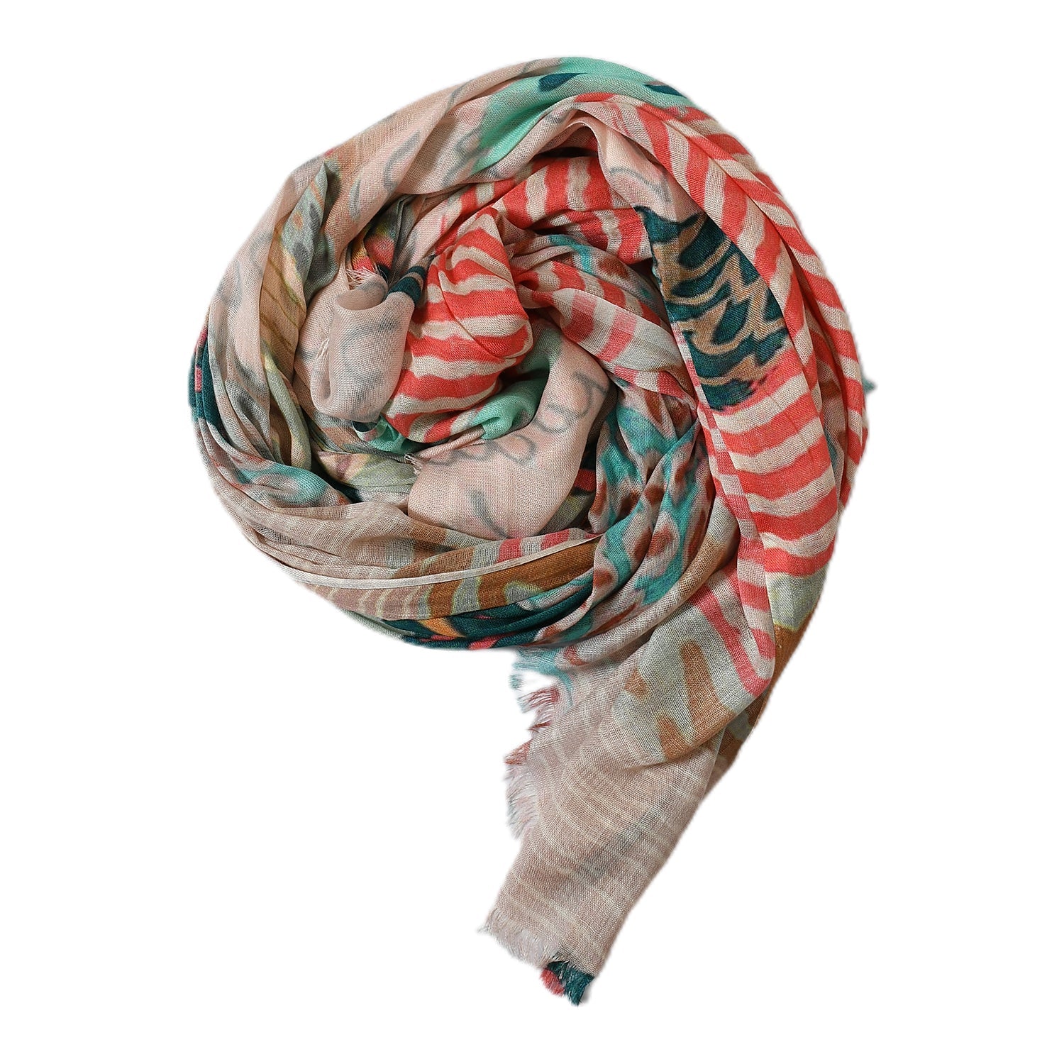 Premium Soft Quality Modal Scarf Screen Print Lightweight Wraps MMD420