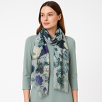 Premium Soft Quality Modal Scarf Floral Print Lightweight Wraps MMD421
