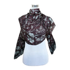Premium Quality Printed Floral Scarf Cashmere Wool Lightweight MSL201