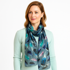 Premium and Soft Quality Printed Scarf Tabby Silk Lightweight MSL203