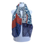 Premium and Soft Quality Printed Scarf Silk and Cashmere Wool MSW103