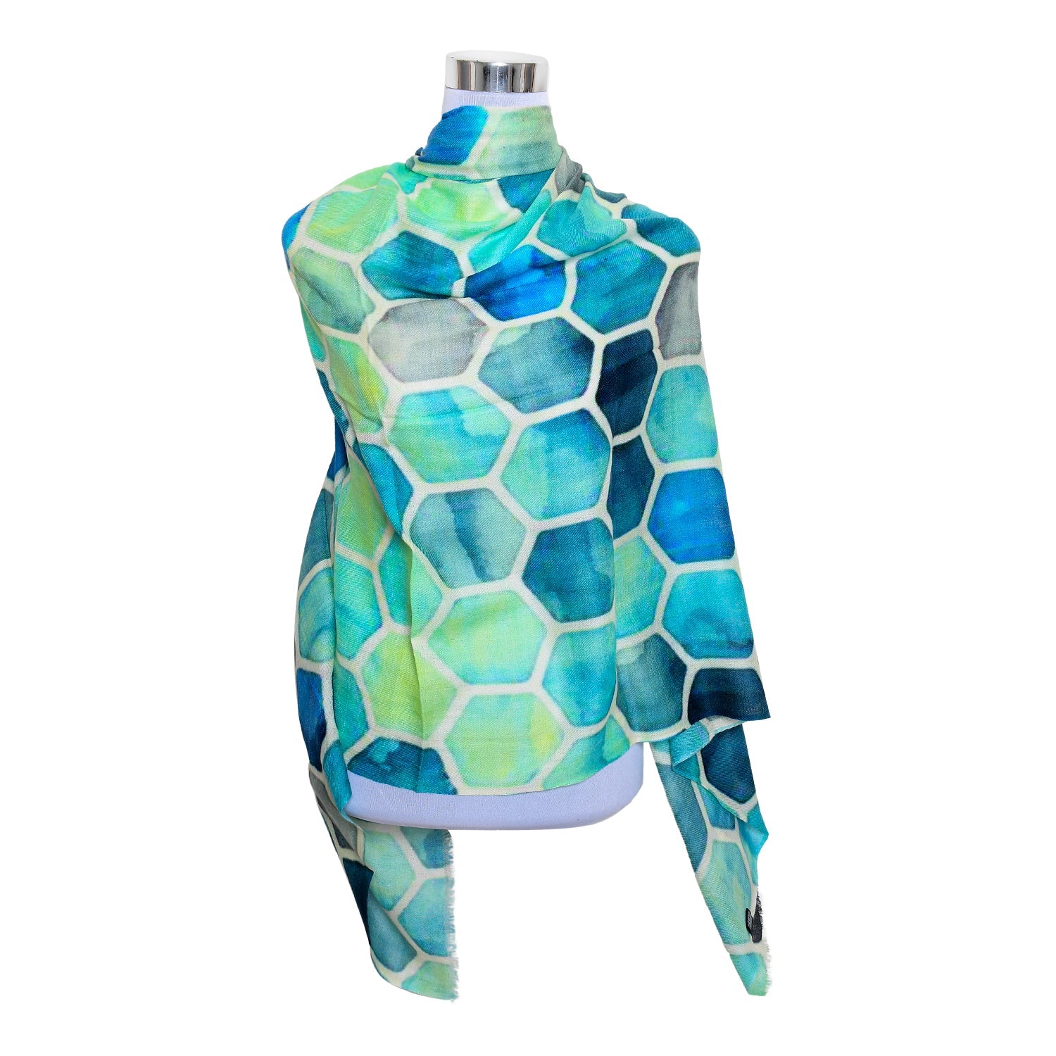 Womens Silk 15% Wool Scarf Lightweight Wraps MSW109