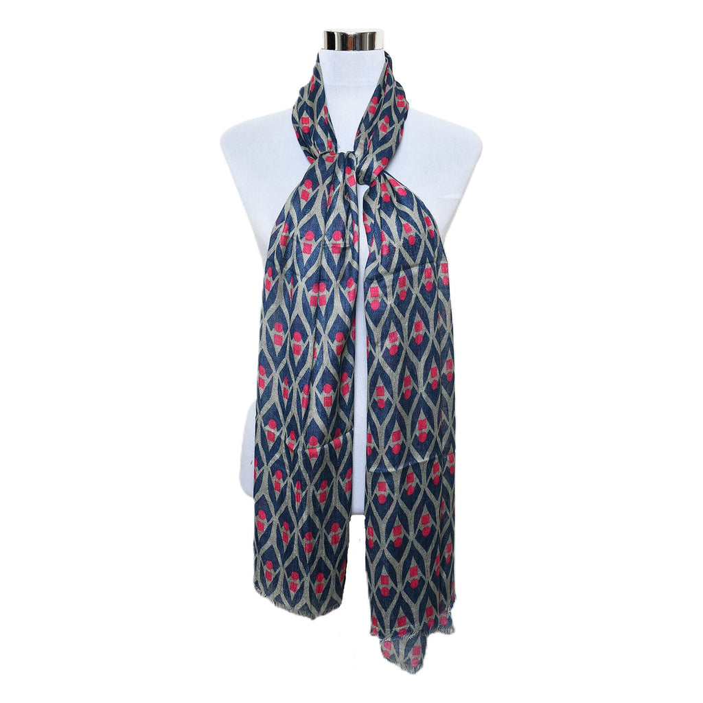 Womens Viscose Print Scarf Lightweight Wraps MV501
