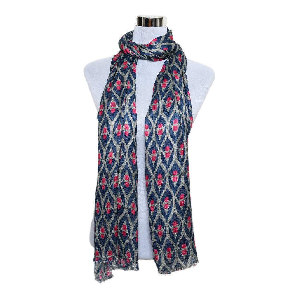 Womens Viscose Print Scarf Lightweight Wraps MV501