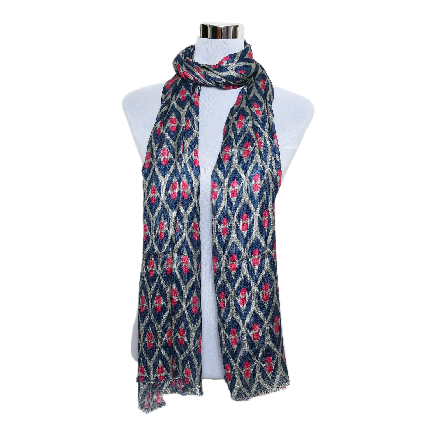 Womens Viscose Print Scarf Lightweight Wraps MV501