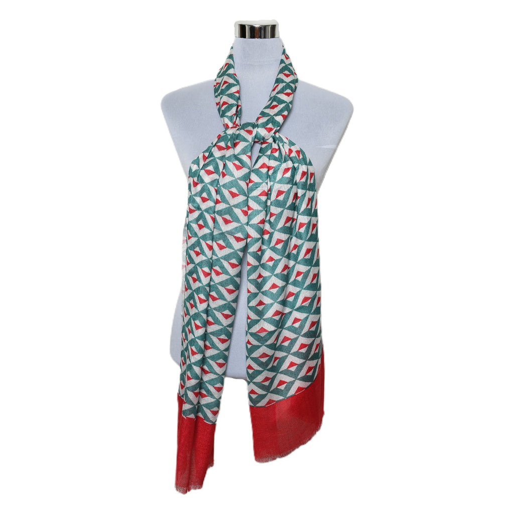 Womens Viscose Print Scarf Lightweight Wraps MV502