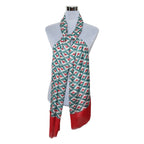 Womens Viscose Print Scarf Lightweight Wraps MV502