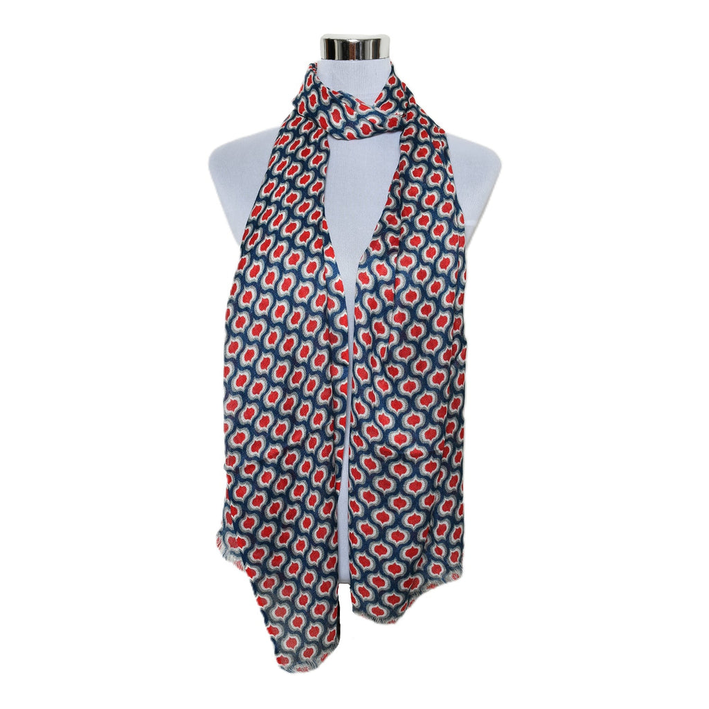 Womens Viscose Print Scarf Lightweight Wraps MV503