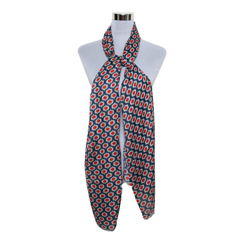 Womens Viscose Print Scarf Lightweight Wraps MV503