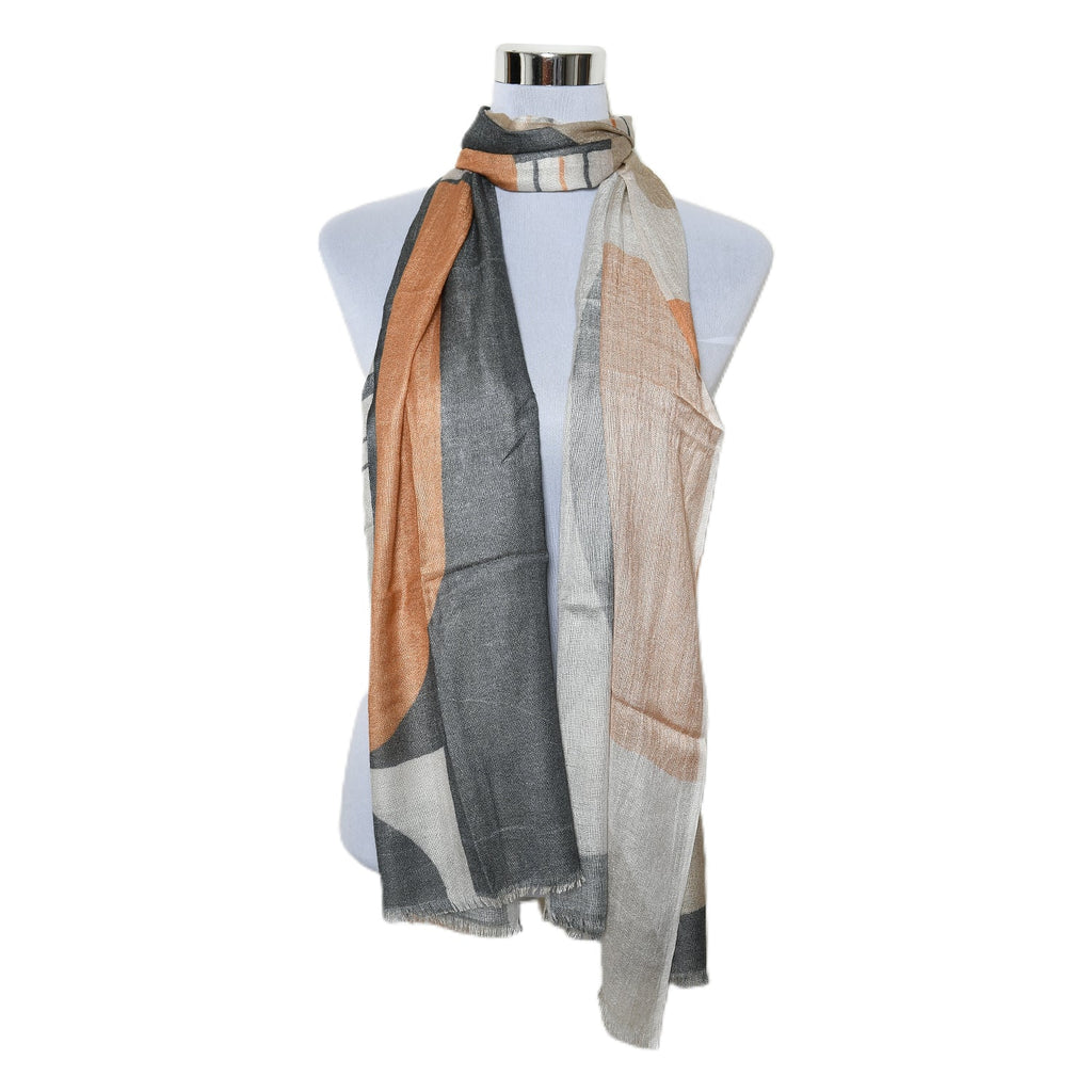 Womens Viscose Print Scarf Lightweight Wraps MV504