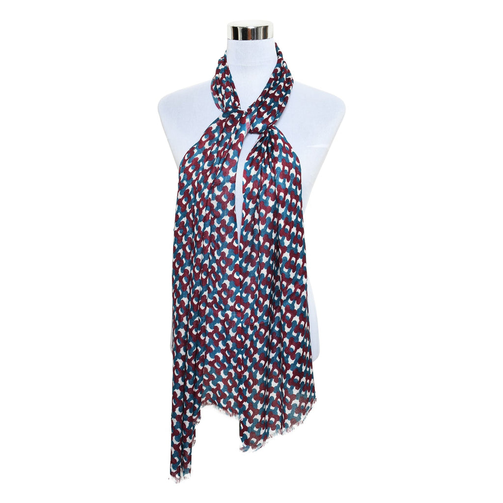 Womens Viscose Print Scarf Lightweight Wraps MV507