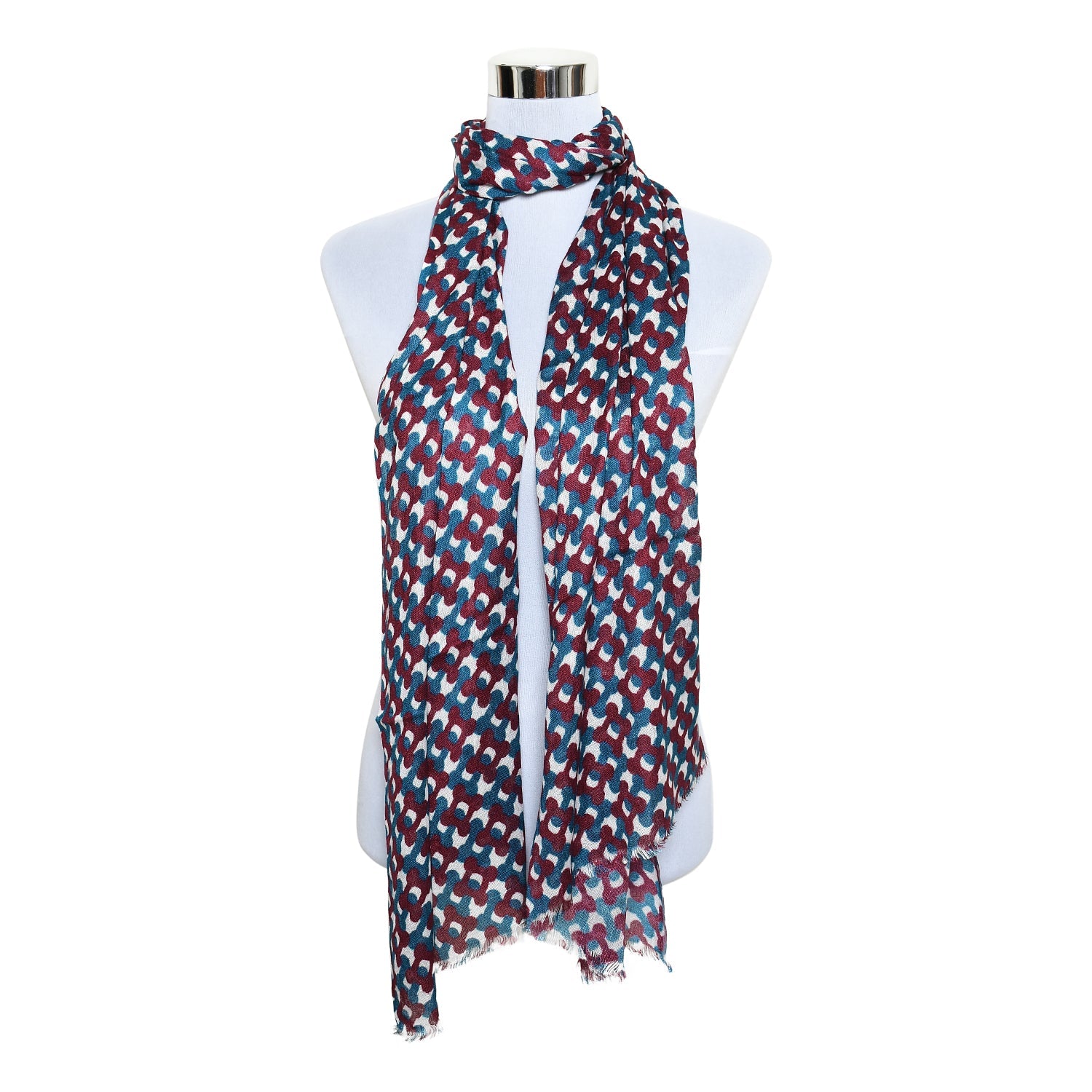 Womens Viscose Print Scarf Lightweight Wraps MV507