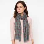 Womens Viscose Print Scarf Lightweight Wraps MV508