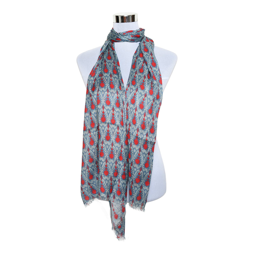 Womens Viscose Print Scarf Lightweight Wraps MV508