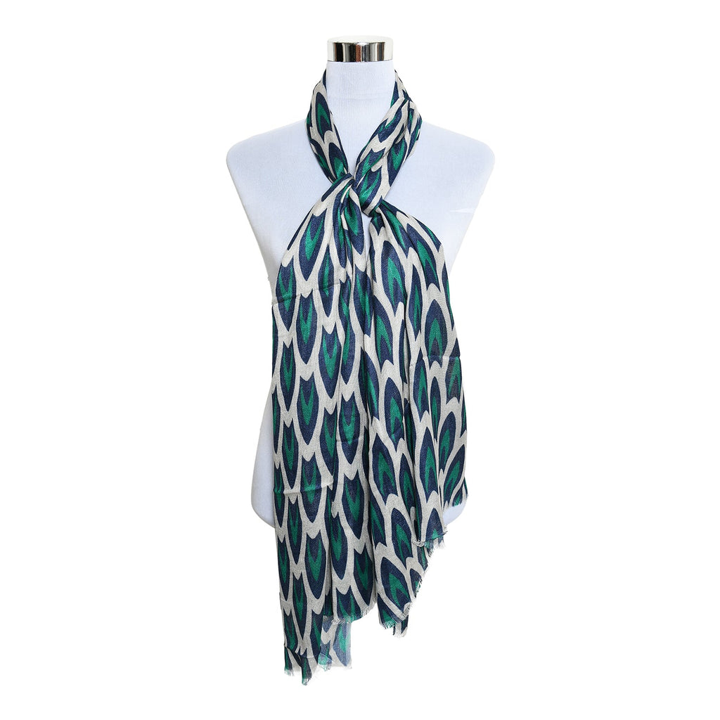 Womens Viscose Print Scarf Lightweight Wraps MV511