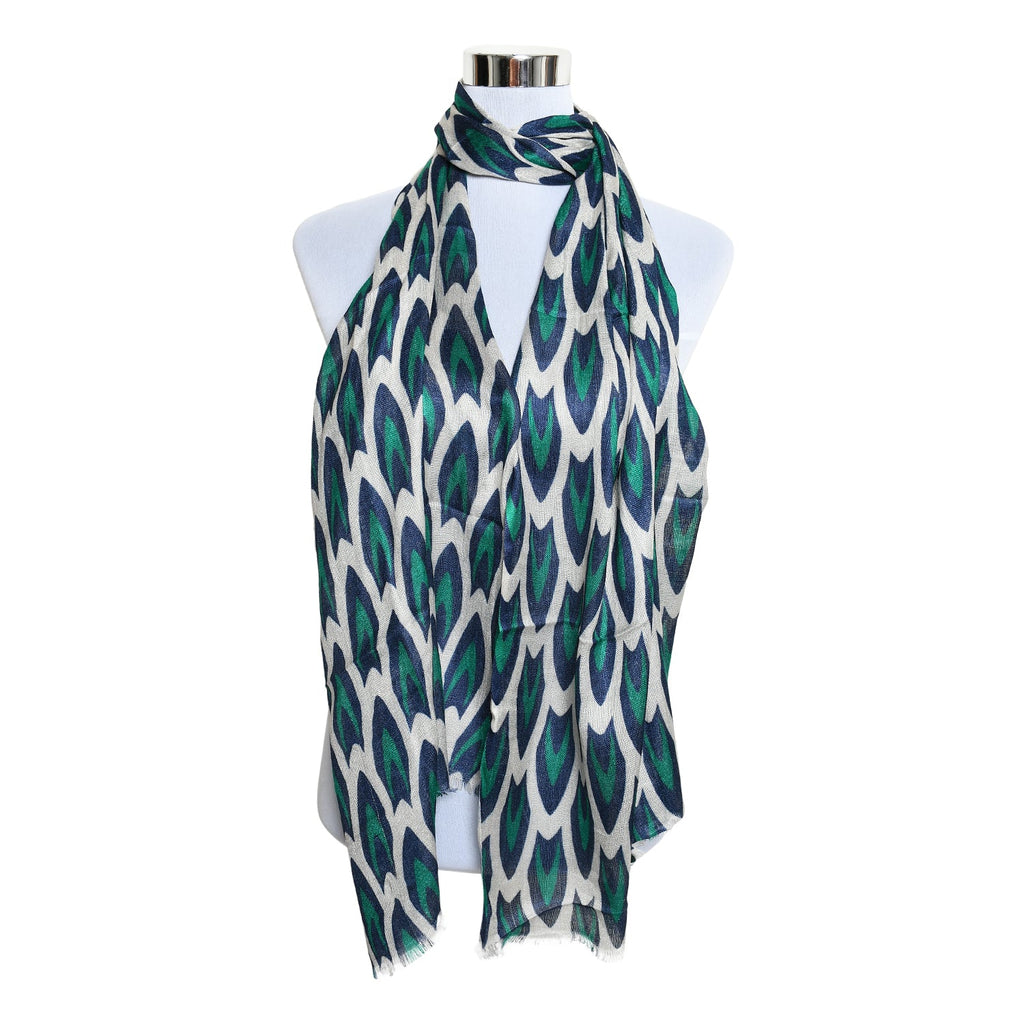 Womens Viscose Print Scarf Lightweight Wraps MV511