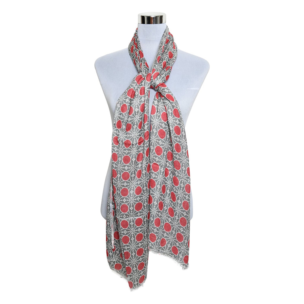 Womens Viscose Print Scarf Lightweight Wraps MV512