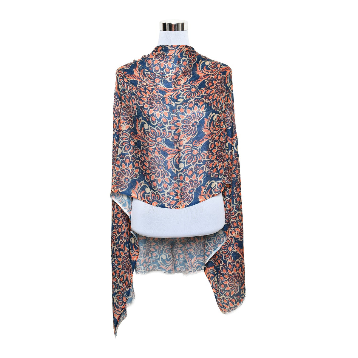 Womens Viscose Print Scarf Lightweight Wraps MV513