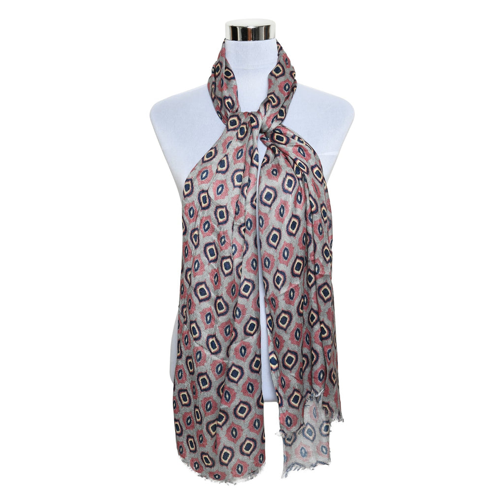 Womens Viscose Print Scarf Lightweight Wraps MV516