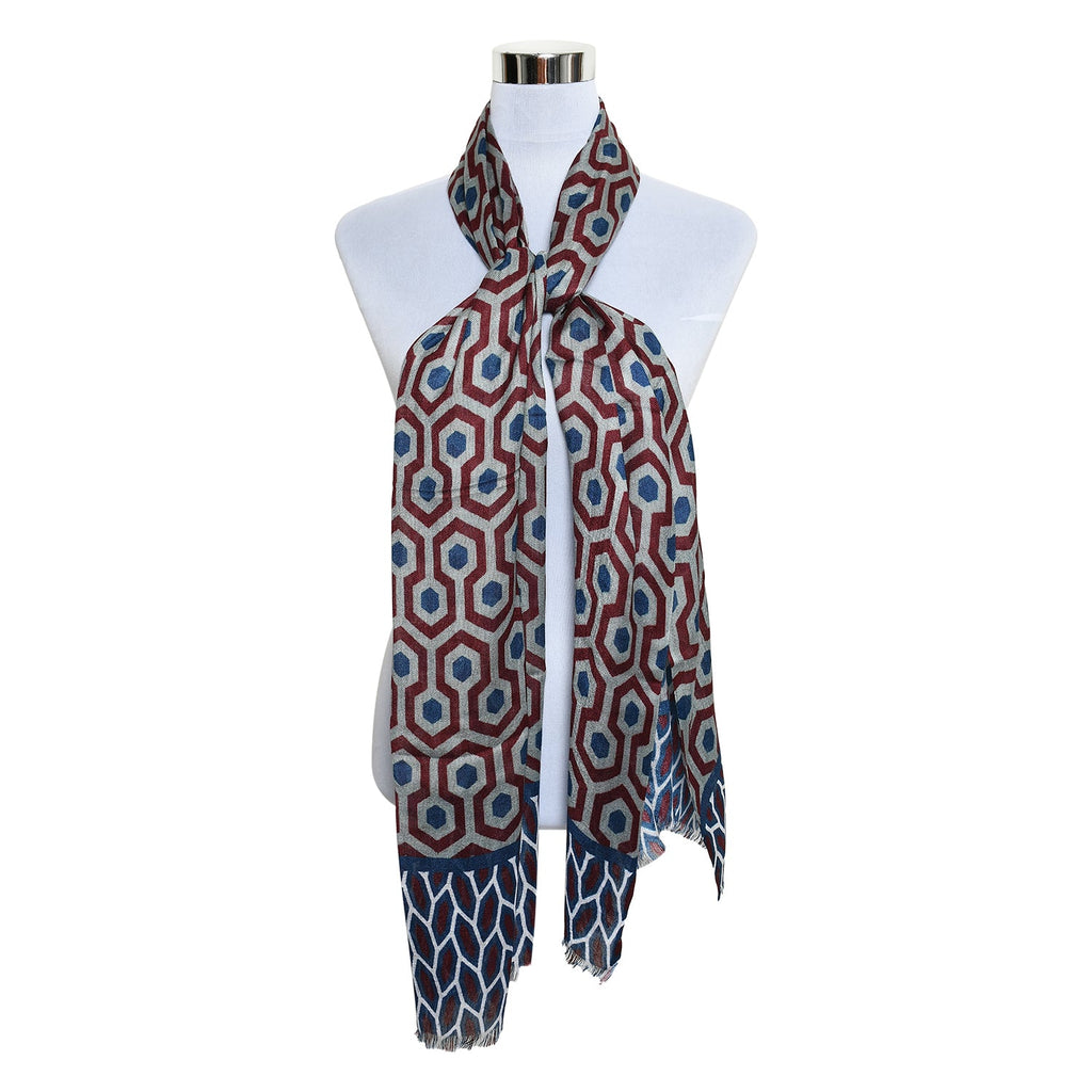 Womens Viscose Print Scarf Lightweight Wraps MV518