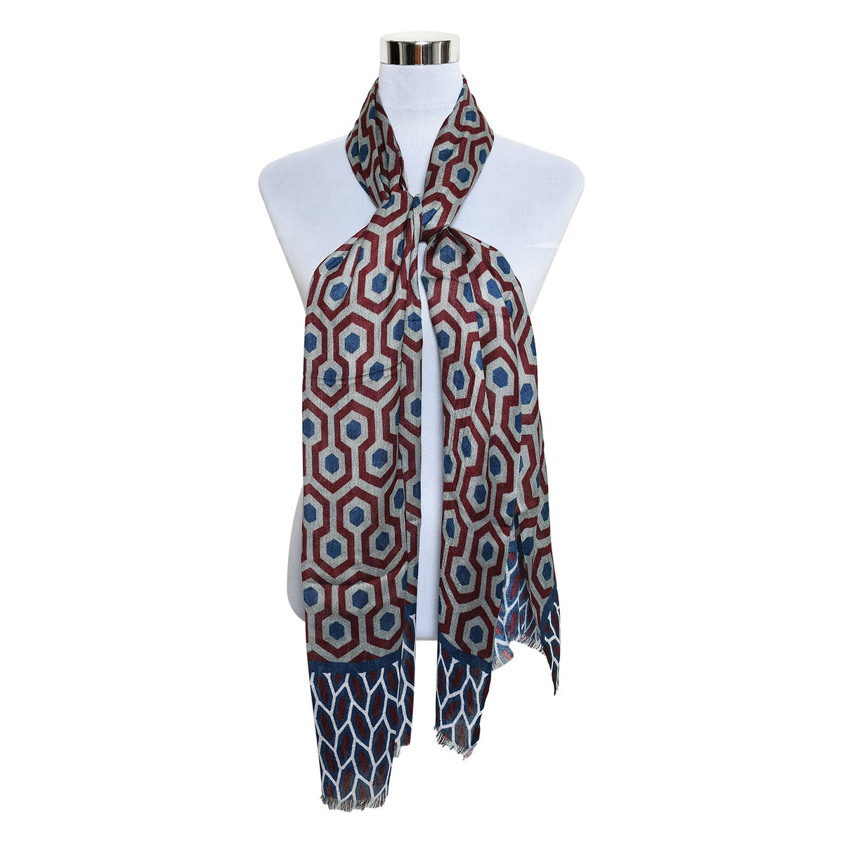 Womens Viscose Print Scarf Lightweight Wraps MV518