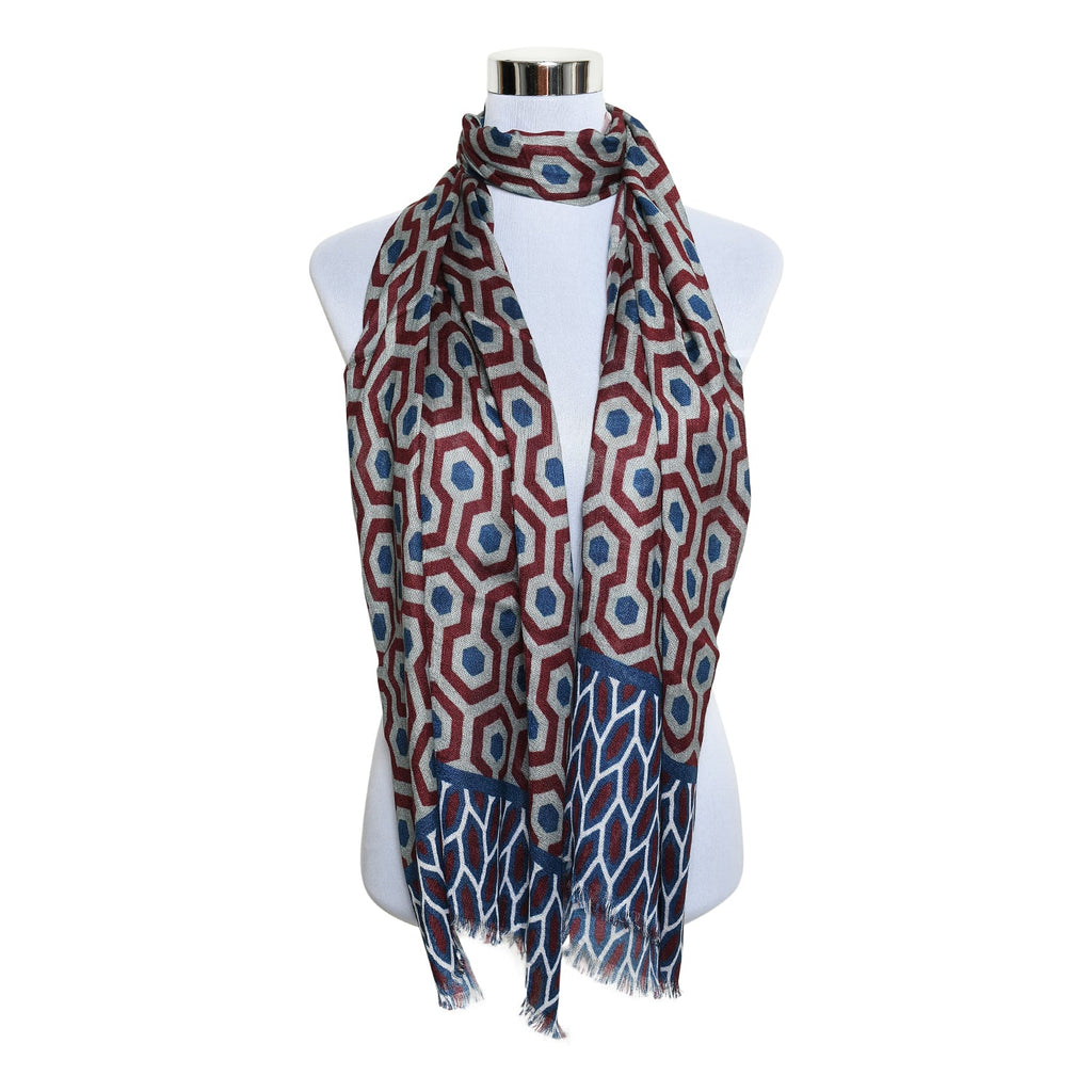 Womens Viscose Print Scarf Lightweight Wraps MV518
