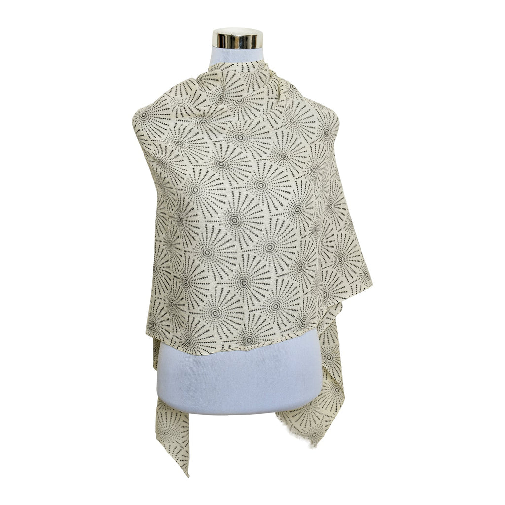 Premium & Soft Quality Printed Scarf Cashmere Wool Lightweight MWL301