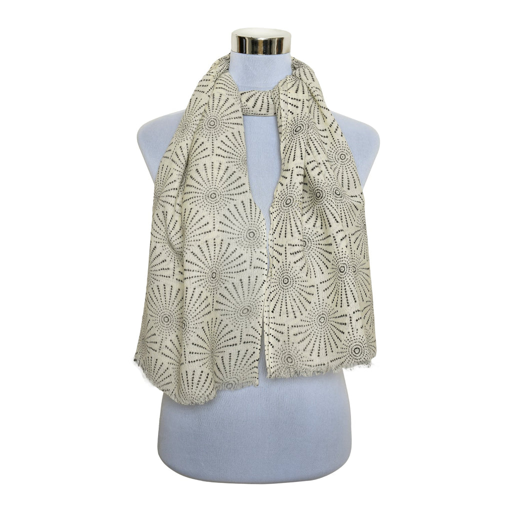 Premium & Soft Quality Printed Scarf Cashmere Wool Lightweight MWL301
