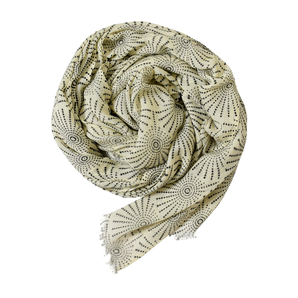 Premium & Soft Quality Printed Scarf Cashmere Wool Lightweight MWL301