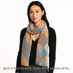 Premium & Soft Quality Printed Scarf Cashmere Wool Lightweight MWL306