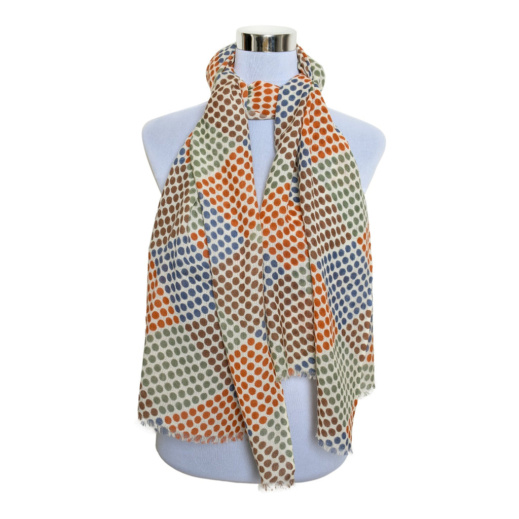 Premium & Soft Quality Printed Scarf Cashmere Wool Lightweight MWL306