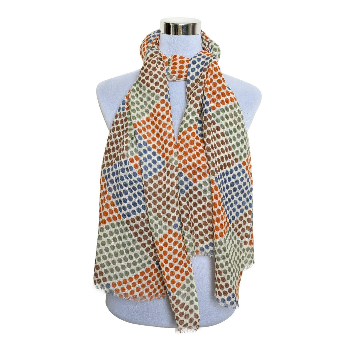 Premium & Soft Quality Printed Scarf Cashmere Wool Lightweight MWL306