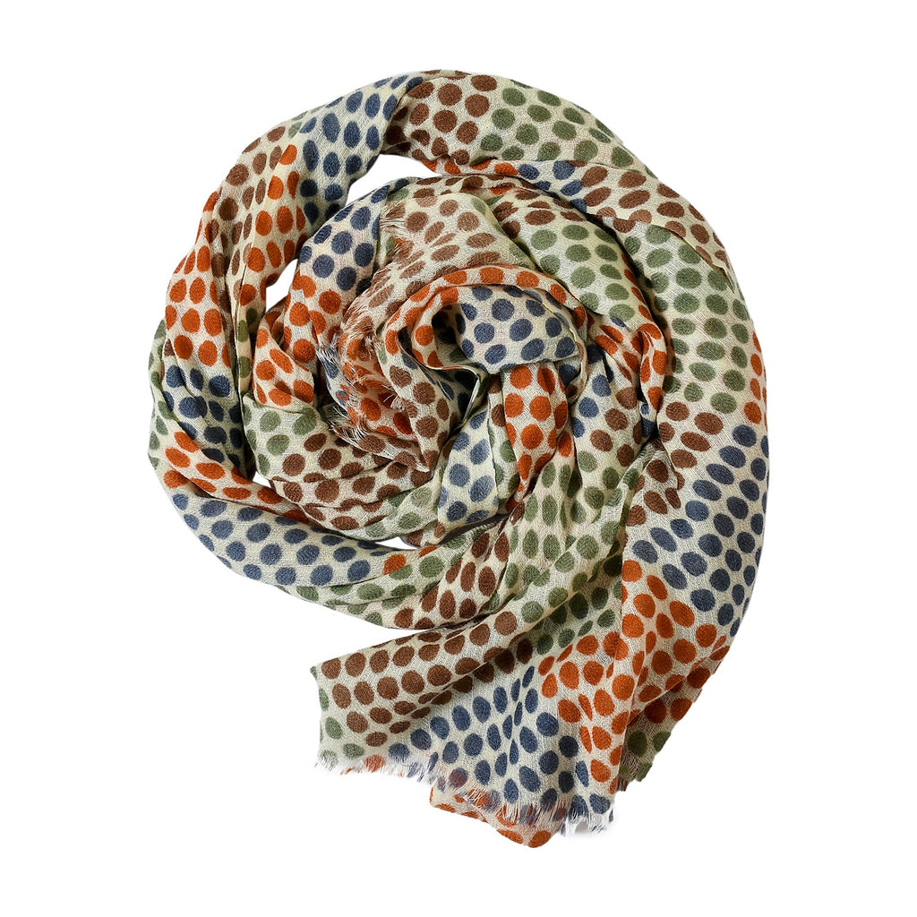 Premium & Soft Quality Printed Scarf Cashmere Wool Lightweight MWL306