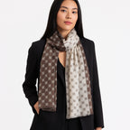 Premium & Soft Quality Printed Scarf Cashmere Wool Lightweight MWL308