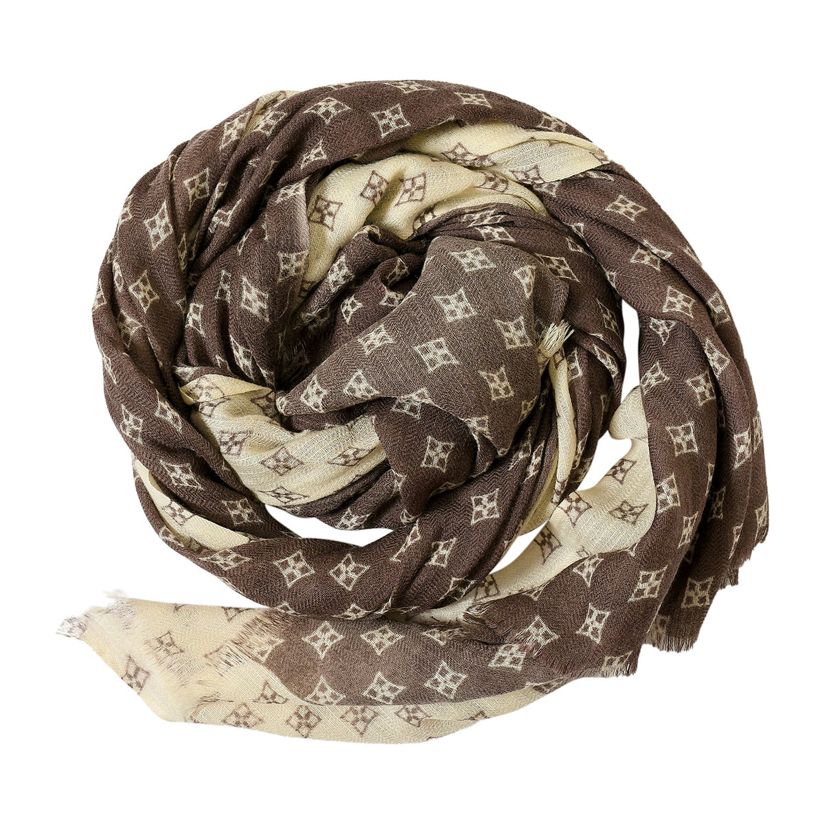 Premium & Soft Quality Printed Scarf Cashmere Wool Lightweight MWL308