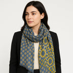 Premium & Soft Quality Printed Scarf Cashmere Wool Lightweight MWL311